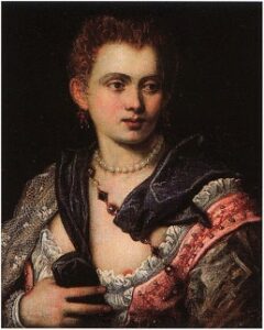 Jacopo Tintoretto (Robusti) : Veronica Franco